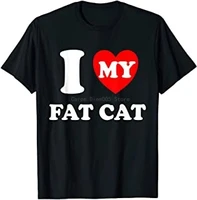 i heart my fat cat i love my fat cat t shirt