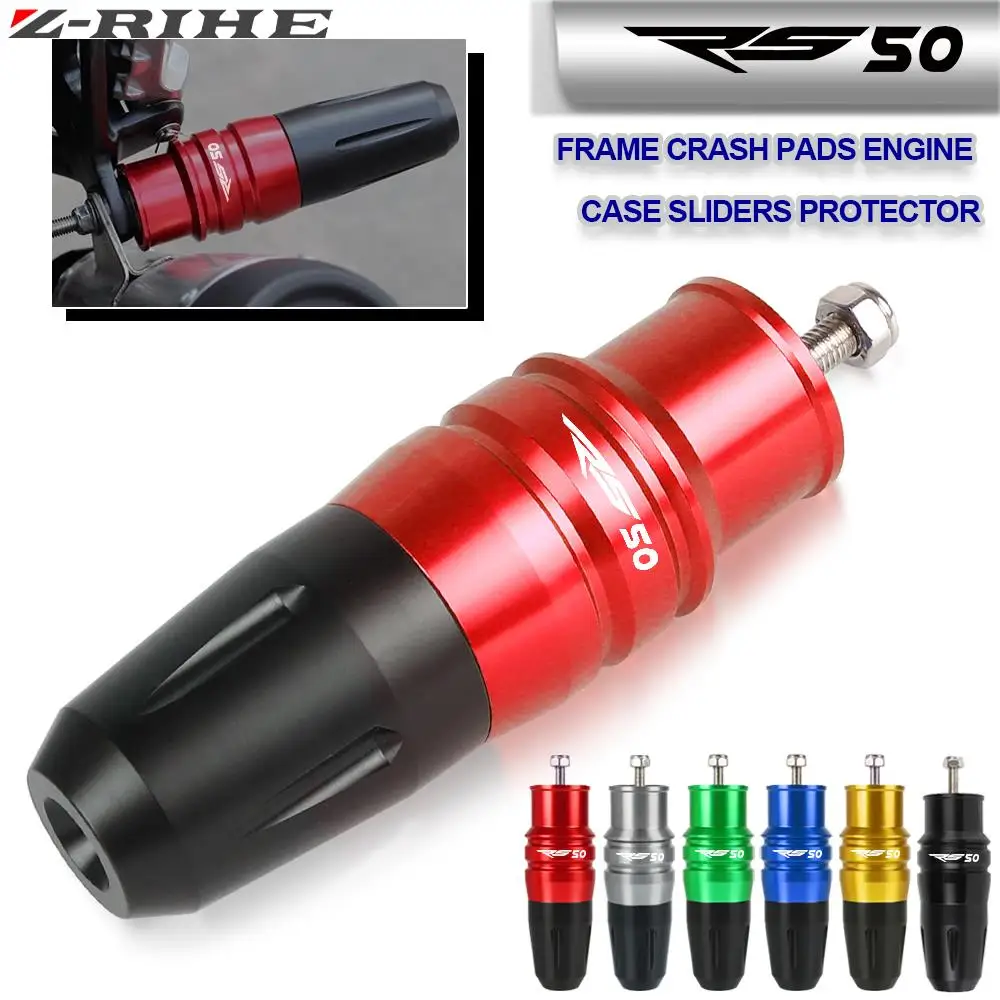 

Universal Motorcycle Accessories CNC Aluminum Exhaust Slider Crash Protector For APRILIA RS50 1996 1997 1998 1999 2000 2001-2021
