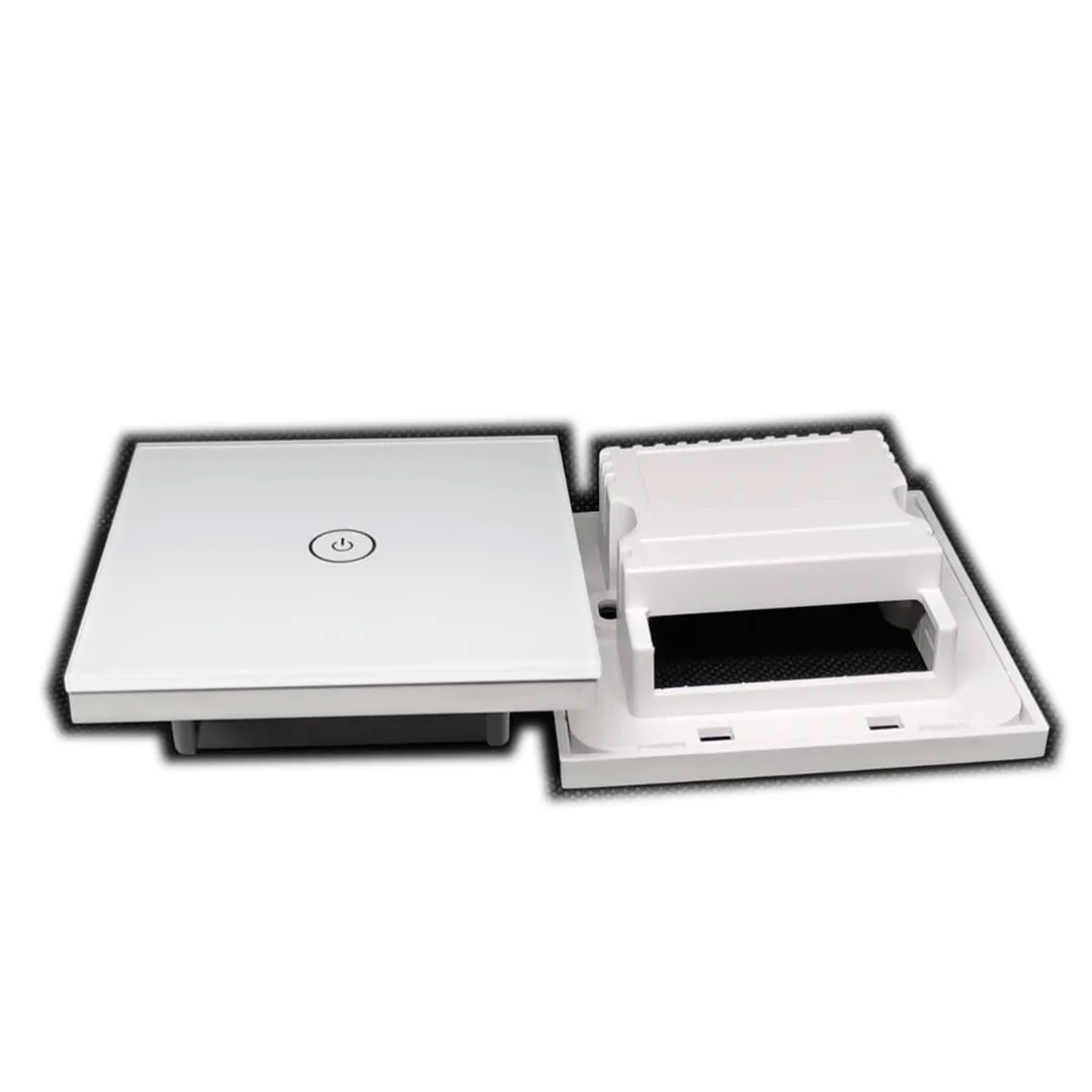 

UK wall smart home switch enclosure with tempered glass panel, Factory Sales