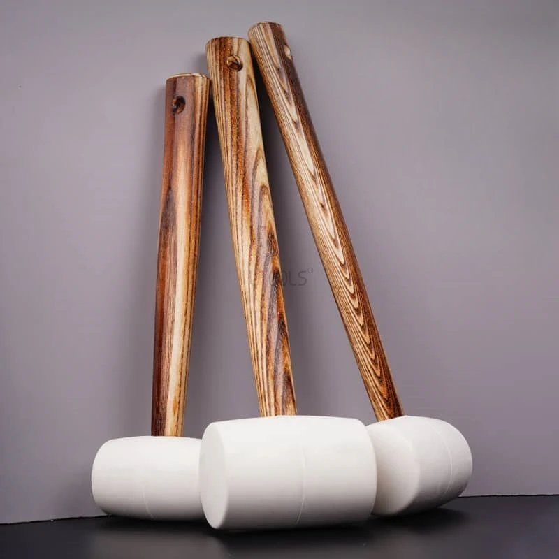 Ручка из карбонизированной древесины белый резиновый молоток микро пуля твердый