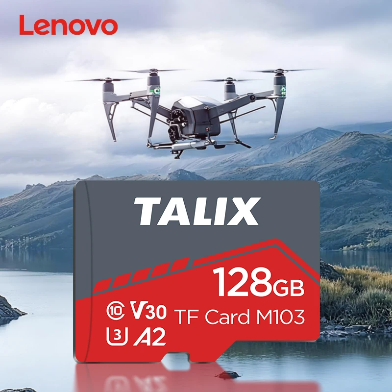 Фото Карта памяти Lenovo Talix Ultimate Speed M103 Micro SD TF 32GB 64GB 128GB 256GB 512GB A2 U3 C10 V30 для камер, дронов, телефонов №3