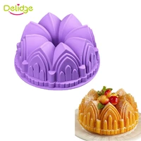 1pc big crown silicone cake mold 3d birthday cake decorating tools bread fondant mold baking pastry tool dropshipping