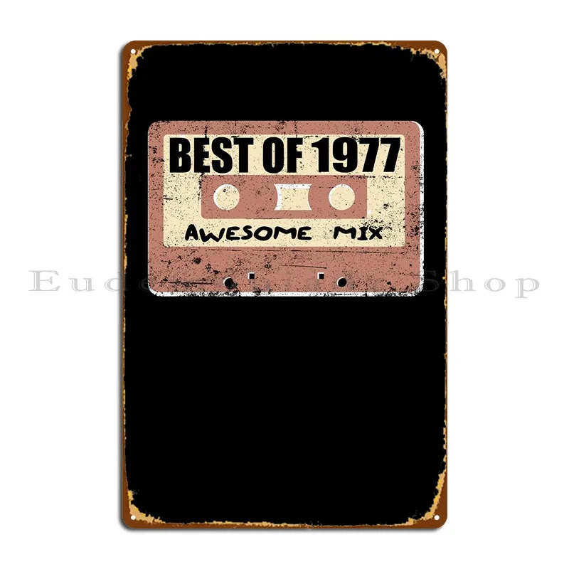 Best Of 1977 Metal Plaque Funny Garage Personalized Design Cinema Tin Sign Poster