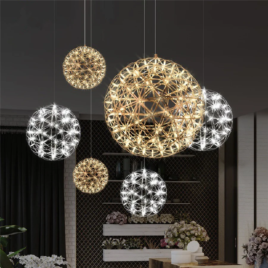 

Spark ball led Pendant Lights Modern Hanglamp Pendant Light For Living room Dining Room Bar Design LED Pendant Firework Hanglamp