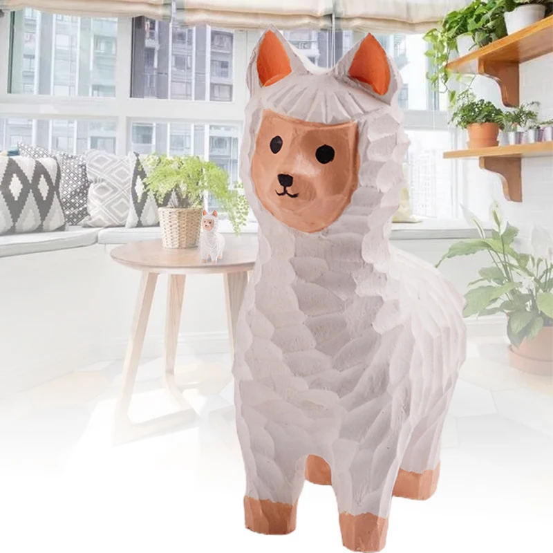 Деревянное украшение в виде животного статуя ручной работы домашний декор