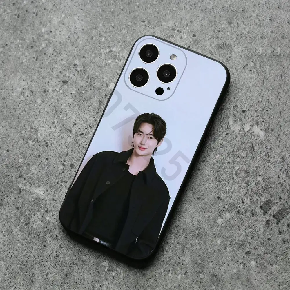 Фото Чехол для телефона B-byeon Wooseok для iPhone 17, 16, 15, 14, 13, 12, 11, Plus, Pro Max, XS, X, XR, SE, Mini, мягкий силиконовый черный чехол №2