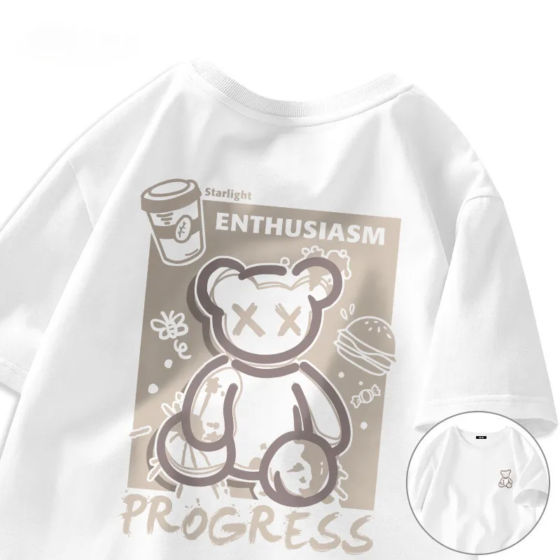 Большая футболка с короткими рукавами в стиле ретро граффити Street Bear