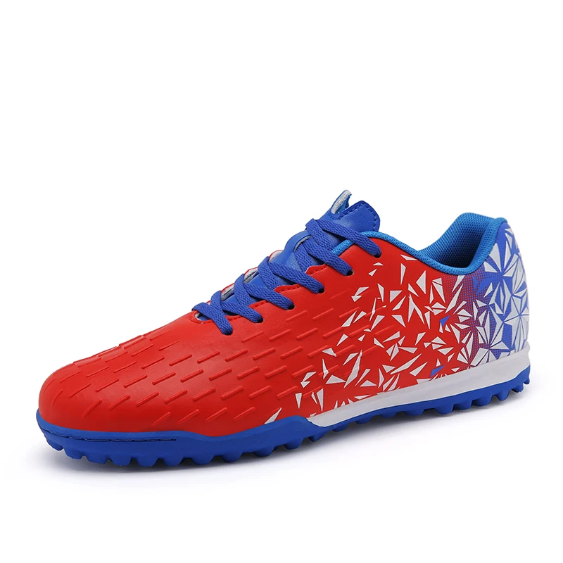Men Sport Soccer Shoes Spring Autumn Male Boys Gym Training Sneakers Red Blue Man Turf Football Shoes Trainer Big Size