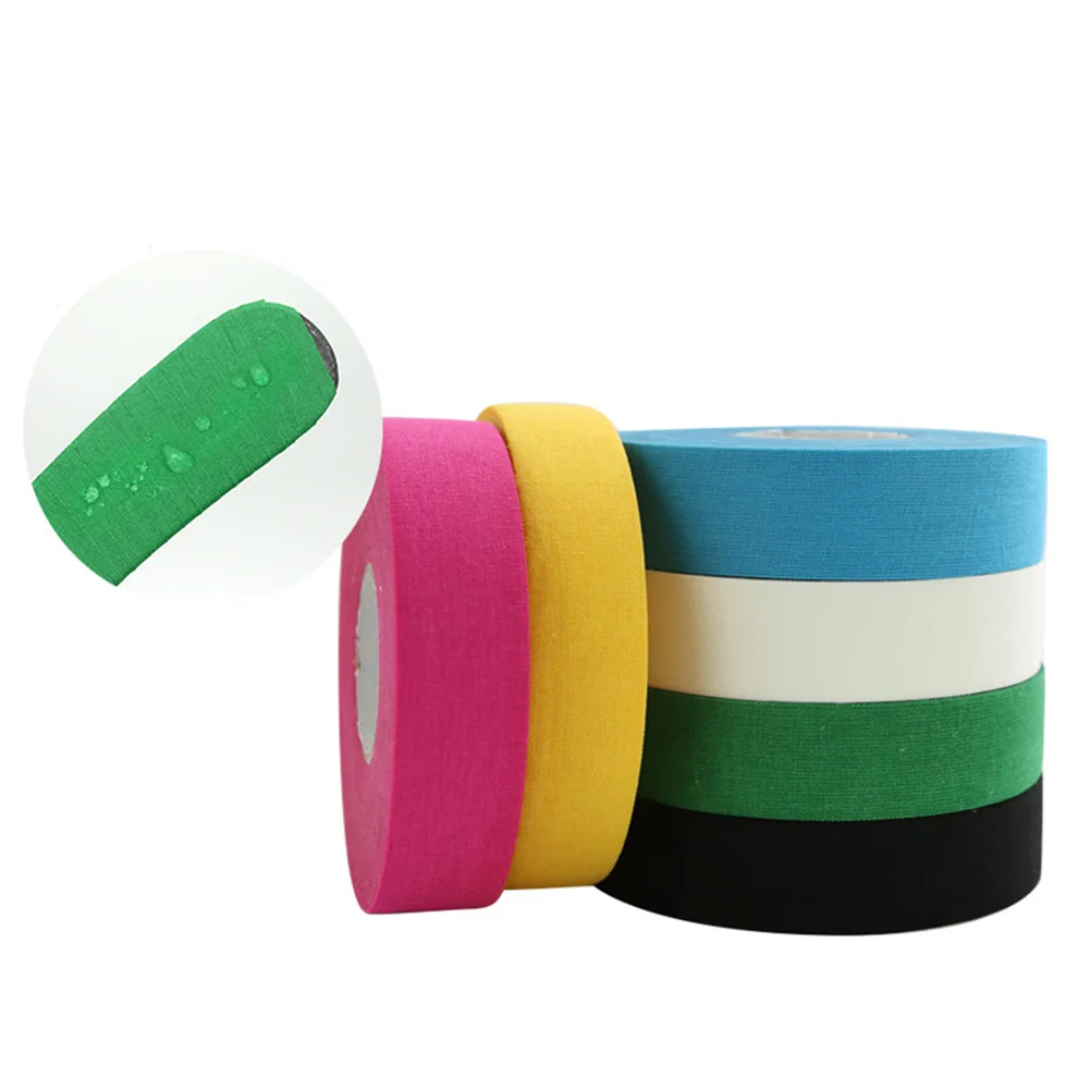 

1 Roll Hockey Tape 25mx2.5cm Thickening Professional Ice Hockey Tape Cloth Stick Handle Grip Golf Clubs Colored Tapes Team Sport