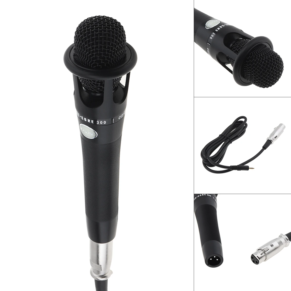 

Profession E300 Microphone Metal Audio Cable Wired Condenser Microphone for Live Recording / Chorus / Broadcasting / Lecture