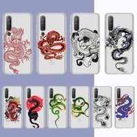 fashion dragon animal pattern phone case for redmi note 5 7 8 9 10 a k20 pro max lite for xiaomi 10pro 10t