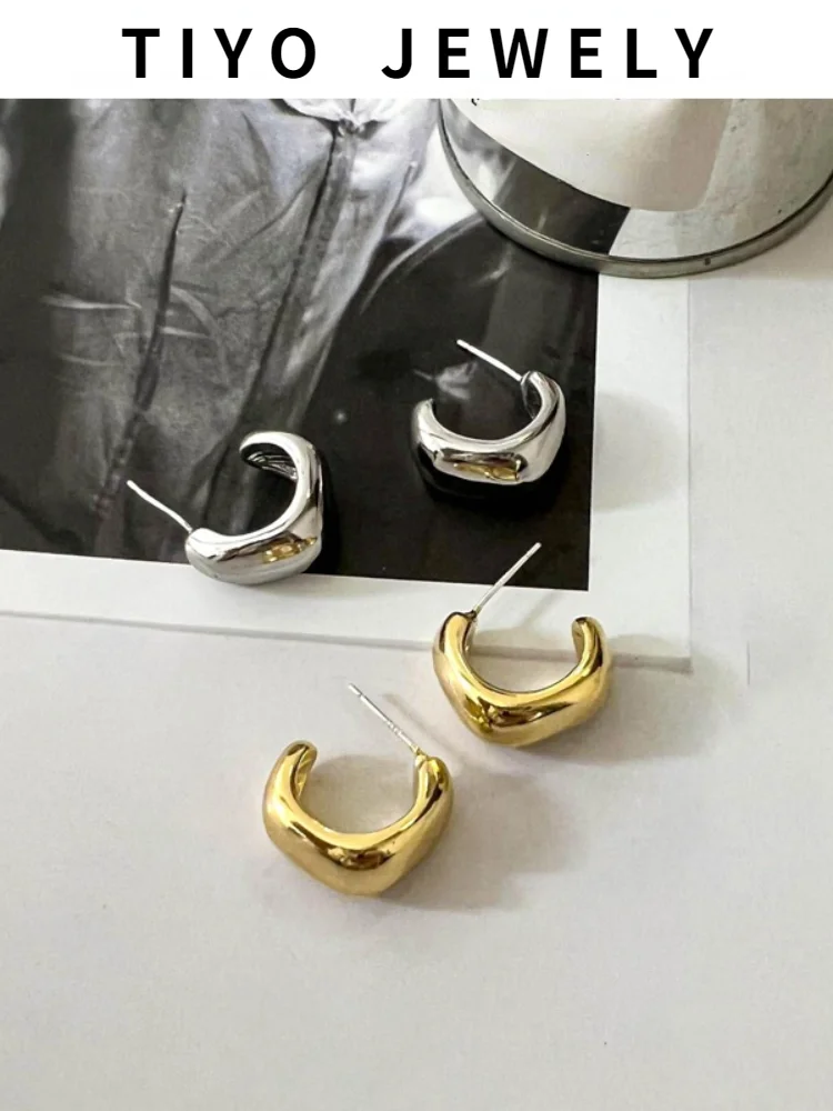 

TIYO S925 needle Fashion Jewelry Simply Metal Earrings Popular Design Hot Selling Popular Design Drop Earrings For Women Gifts