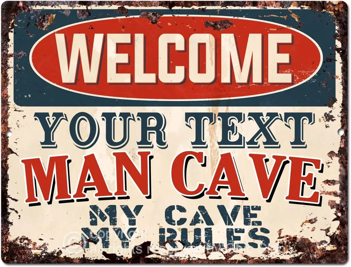 Добро пожаловать Nme's Your Text MN CVE My Cve Rules Ctom Personlzed Tn Chc Sgn c Vntge Style Retro Ktchen Br Coffee Shop Decor