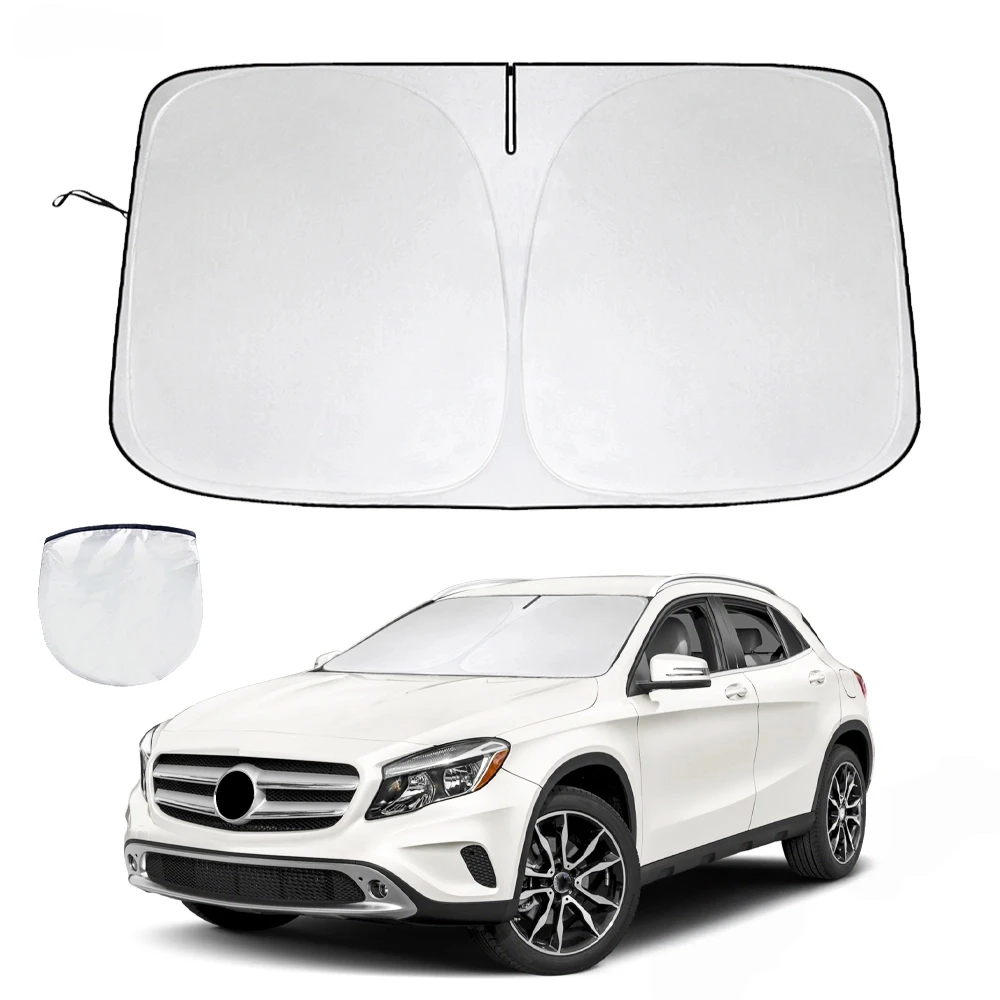 

Солнцезащитный козырек на лобовое стекло для Mercedes GLA 2015-2019 2020, солнцезащитный козырек на лобовое стекло, складные блоки, УФ-лучи, сохраняют ваш автомобильный охладитель