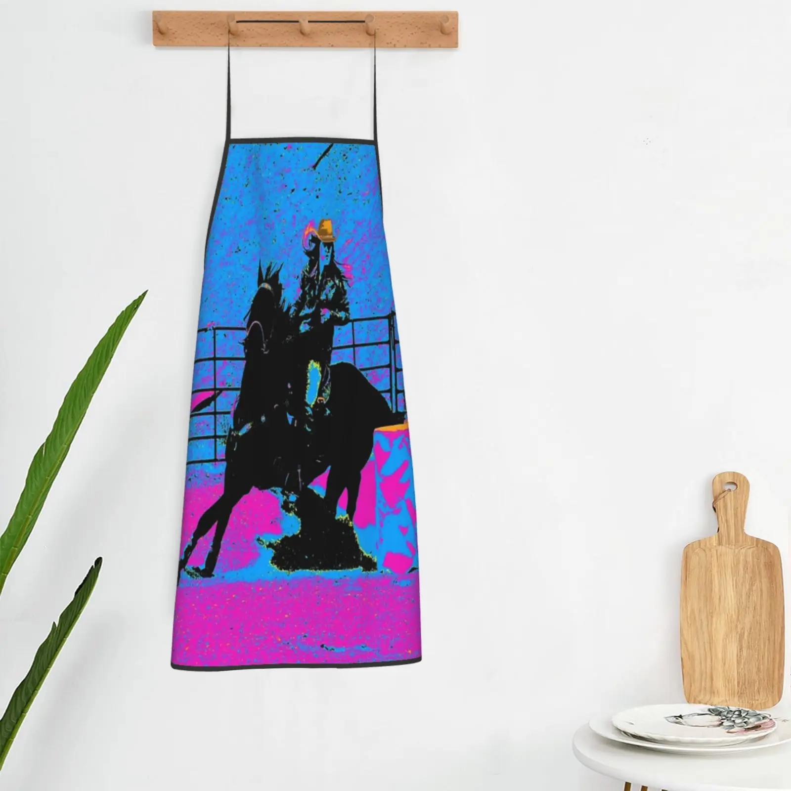 Фартук для парикмахера Pro Barrel Racer - Rodeo Cowgirl Для Гриля женский костюм шеф-повара kitche