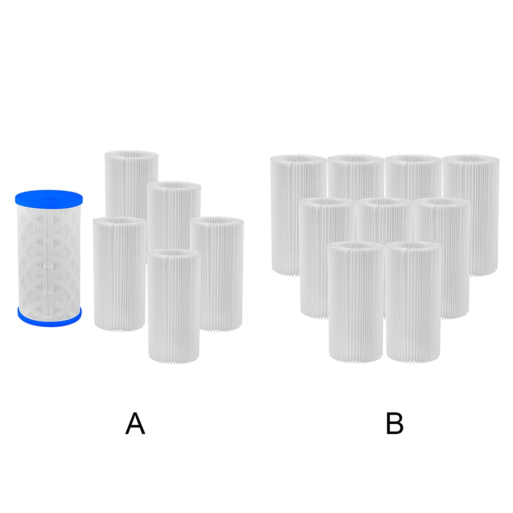 

Фильтр для бассейна, картридж с наземным фильтром, плиссированные хлопковые прочные универсальные спа-фильтры для кухни, ванной, душа, балкона