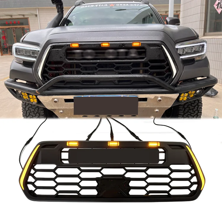 

Body part High quality Car accessories Pickup grill for Toyota Tacoma Grille with light DRL 2016-2022 Upgrade the same as Tundra