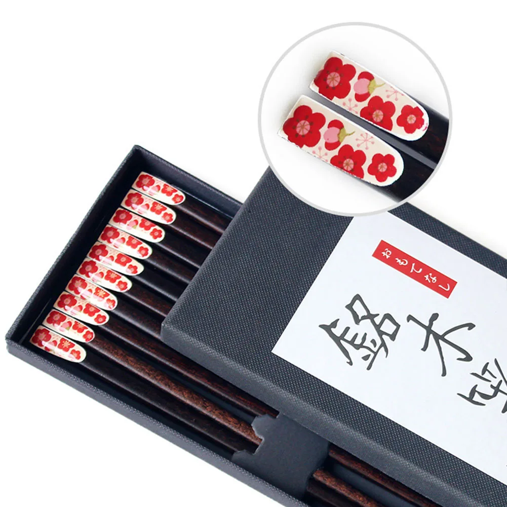 

Набор Натуральных деревянных палочек для еды в японском стиле, 5 пар