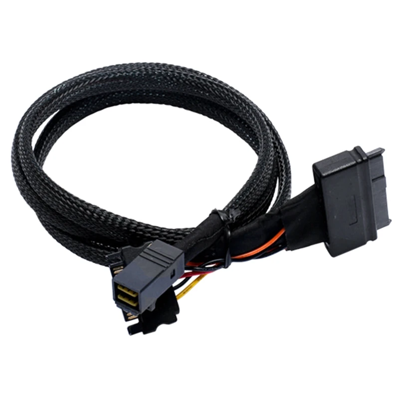 

1 PCS Mini SAS SFF8643 U.2 To 8639+15PIN Power Cable Connection Cable SFF8643 To SFF8639 Hard Disk Cable