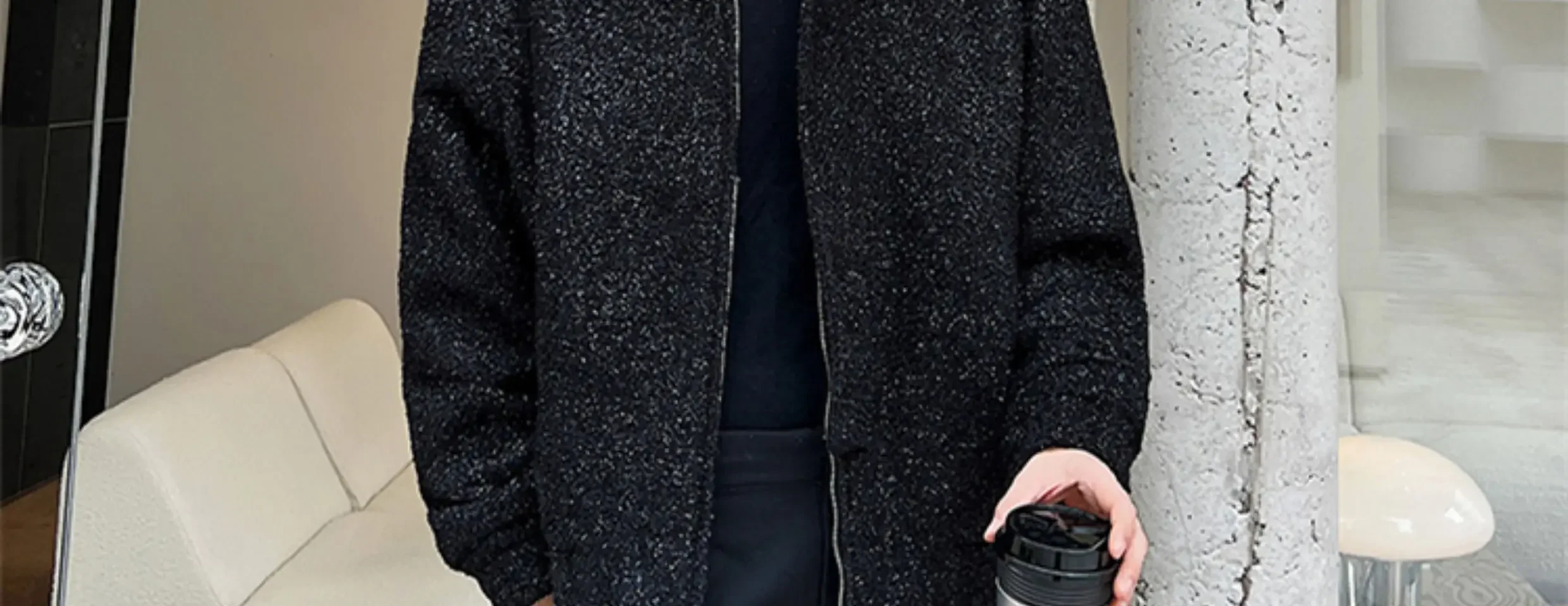 Осень 2023 персонализированные яркие шелковые утепленные шерстяные куртки