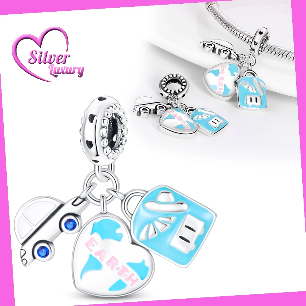 Three Piece Set Fit Pandora Charms Silver 925 Original Brace