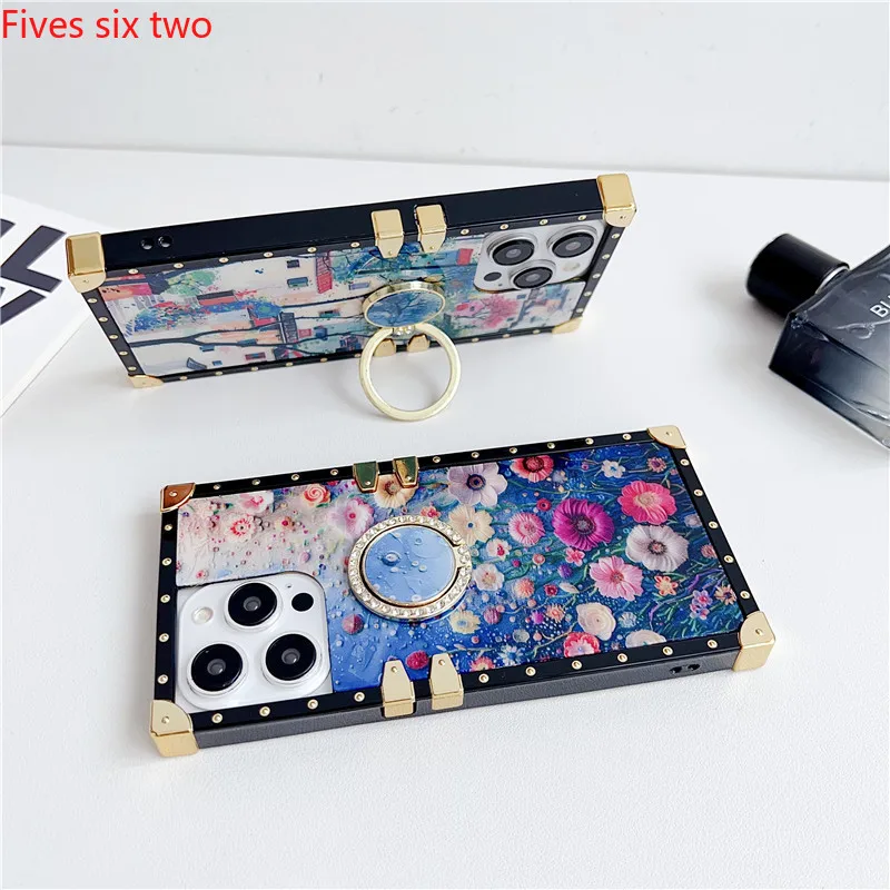 Роскошный чехол-бампер с винтажным цветочным оформлением для OPPO Realme C55 C53 C35 C21 Reno 10