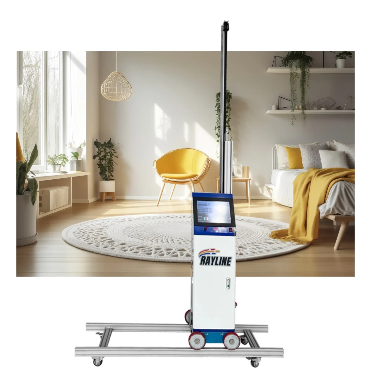 Настенный принтер с колесами 9600DPI чернила 3D 5D уличный автоматический умный