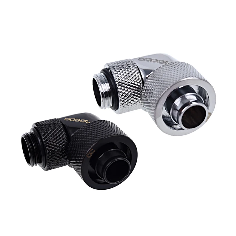 

Alphacool Eiszapfen 16x10mm Compression Fitting 90° Rotatable G1/4",Brass,Water Cooling Hose Connections,Shape 90° Angled