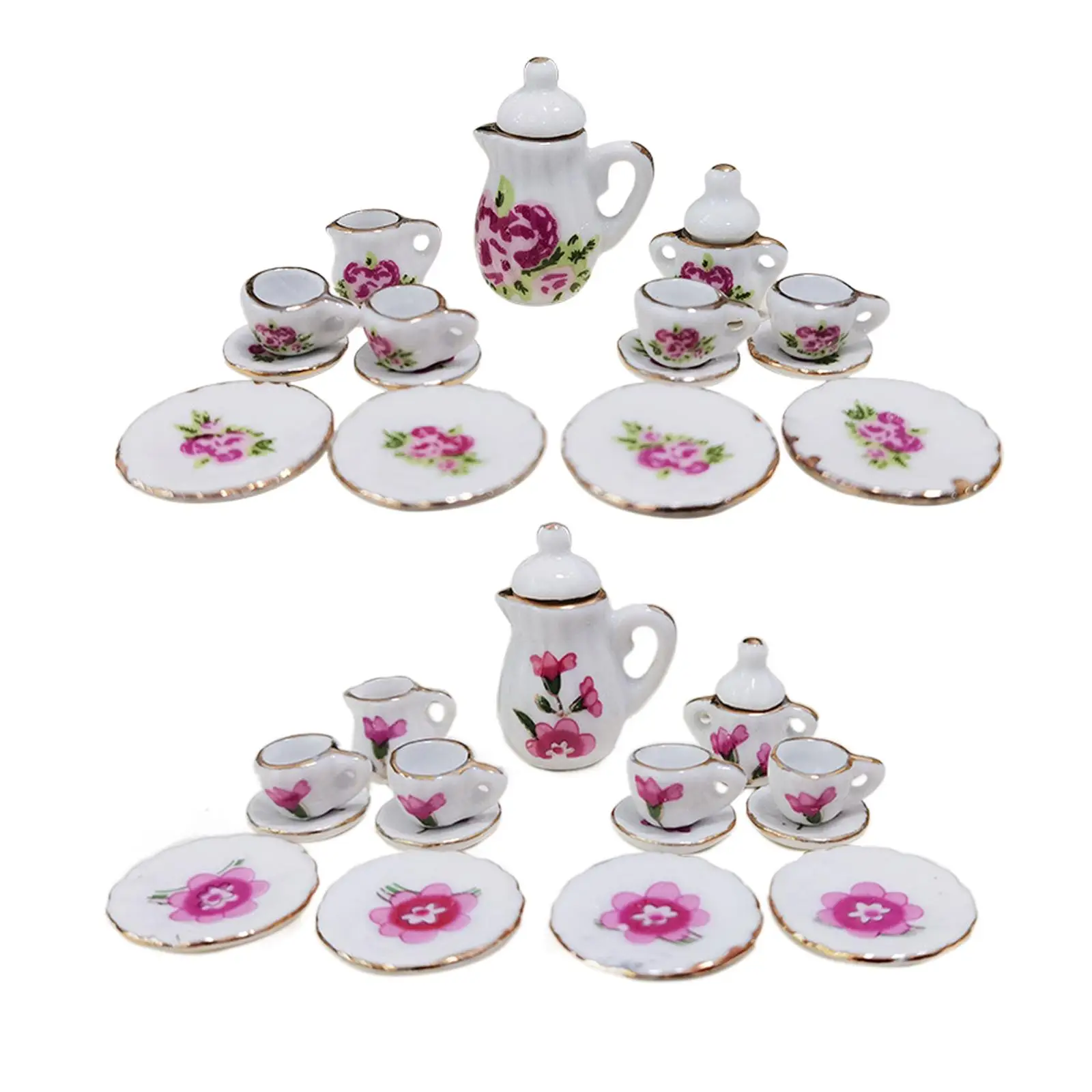

Mini Teapot Cup Plate Life Scene Accessories Toys Kitchen Scenery Supplies