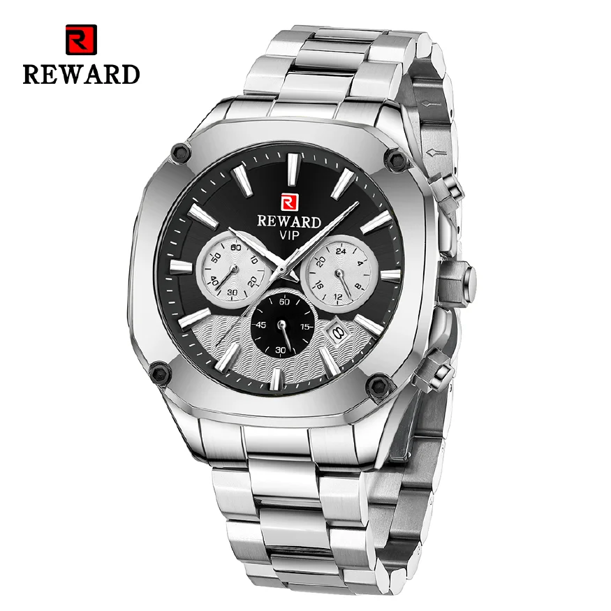 

Часы наградные Мужские кварцевые, однотонные Стальные наручные часы, спортивные деловые для мужчин, новинка 2023