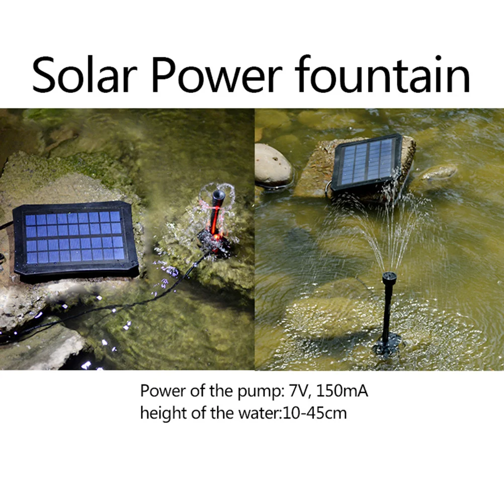 

LED Lighting Garden Decoration Fountain Solar High Power Fountain Beautification Water Pump