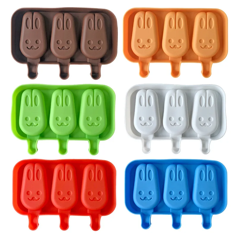 

Форма «сделай сам» для домашнего детского мороженого, модель симпатичного кролика, силиконовая форма для мороженого, форма для выпечки кре...