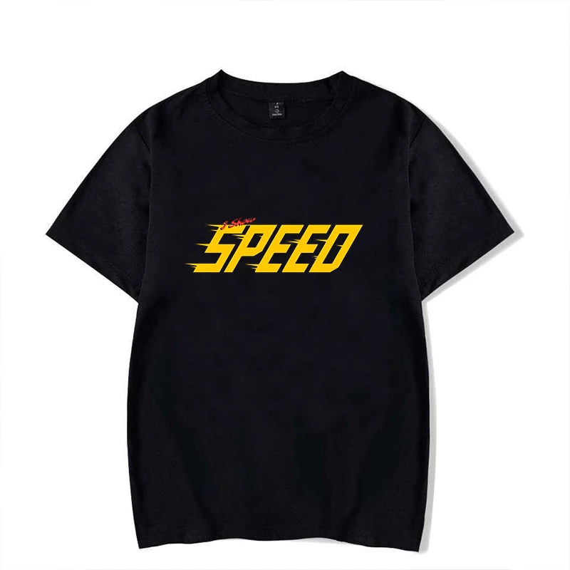 Фото Новая забавная футболка с принтом IShowSpeed для женщин и мужчин, модные футболки в стиле хип-хоп в стиле Харадзюку, повседневные топы с короткими рукавами №2