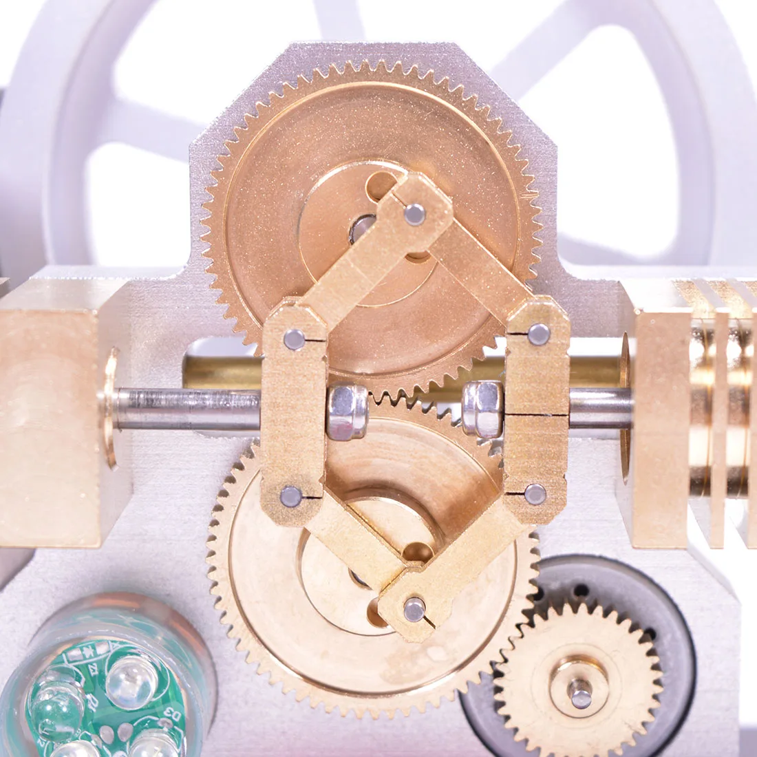 Горизонтально Opposed Алмазная конструкция привод шестерни двигатель Стирлинга с