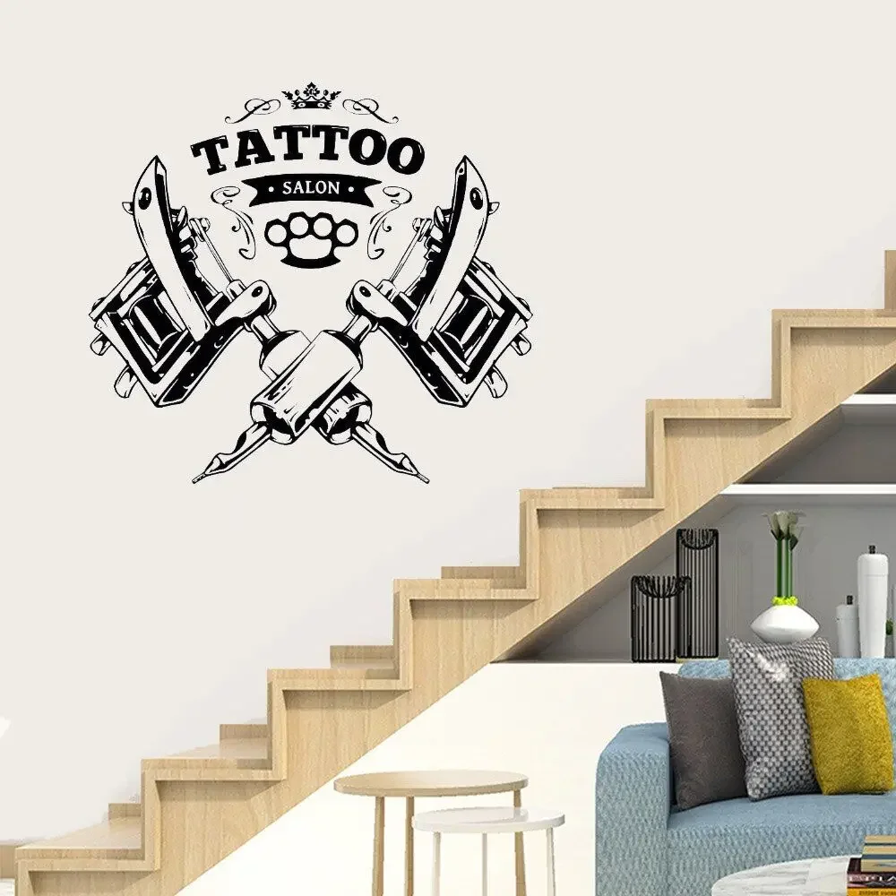 Стильная тату-наклейка для салона Настенная Наклейка тату-салона наклейка с