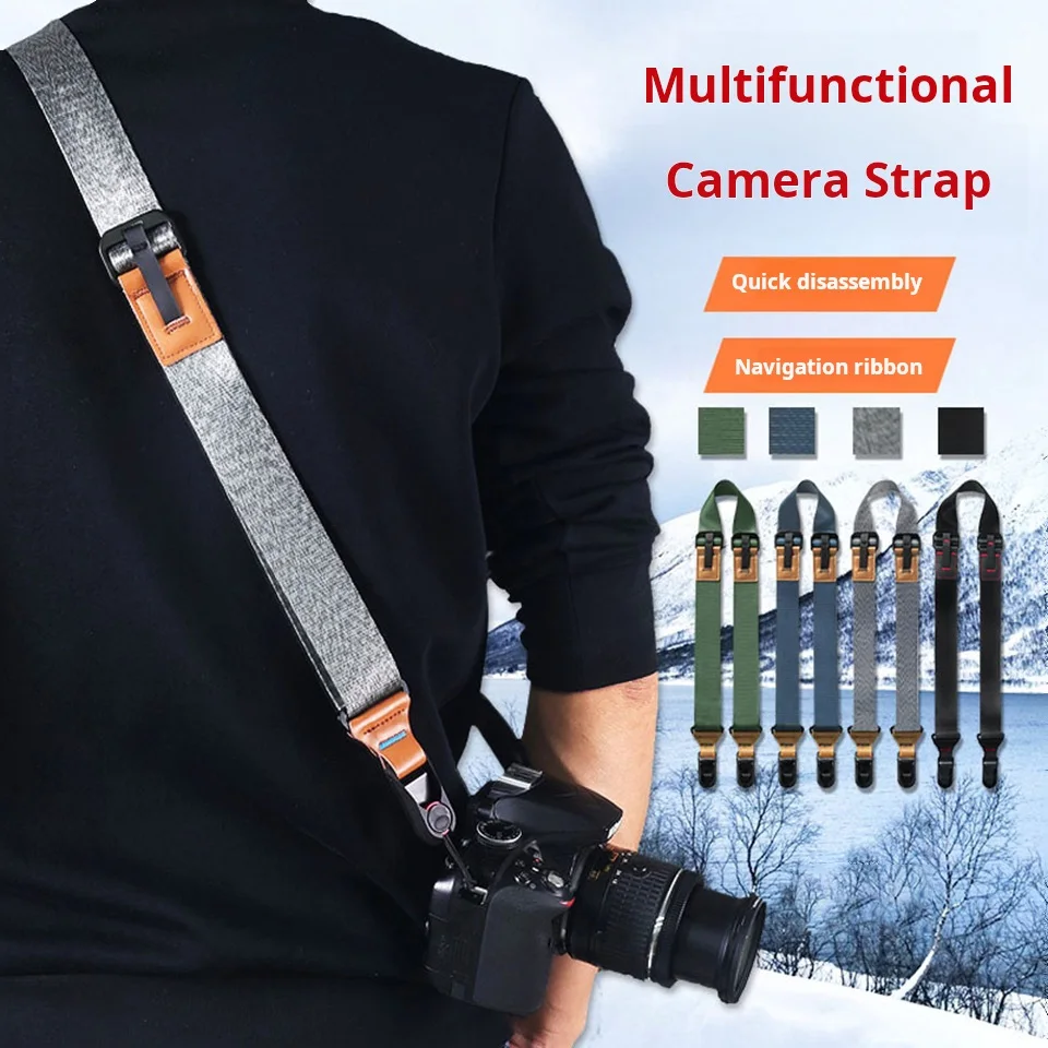 Регулируемый ремешок для камеры 3 5 см быстросъемный плечевой ремень Canon R5II R100 Nikon