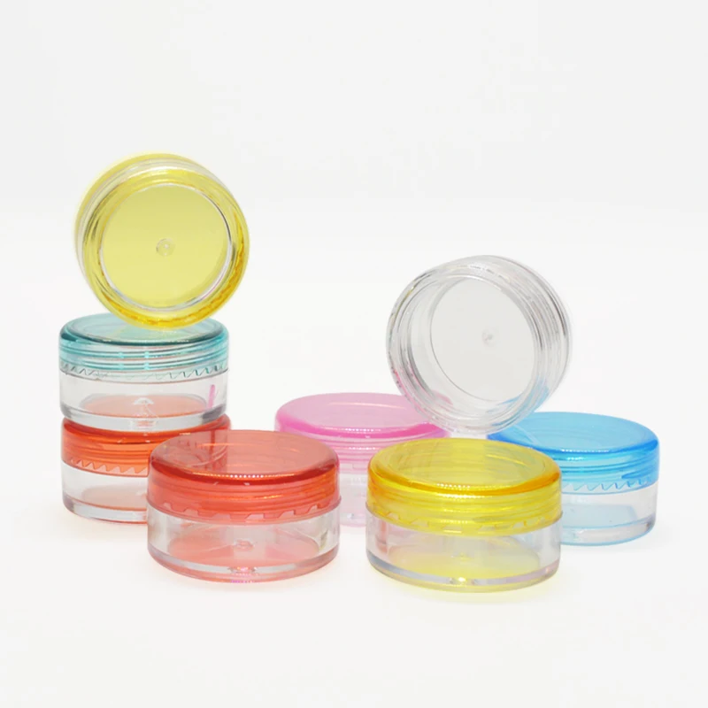 

2 мл, 3 мл, 5 мл, 10 мл контейнер оптовая продажа пустые прозрачные капсулы банка Роскошная Косметическая банка для крема Золотой бак для тела маленькие цветные капсулы
