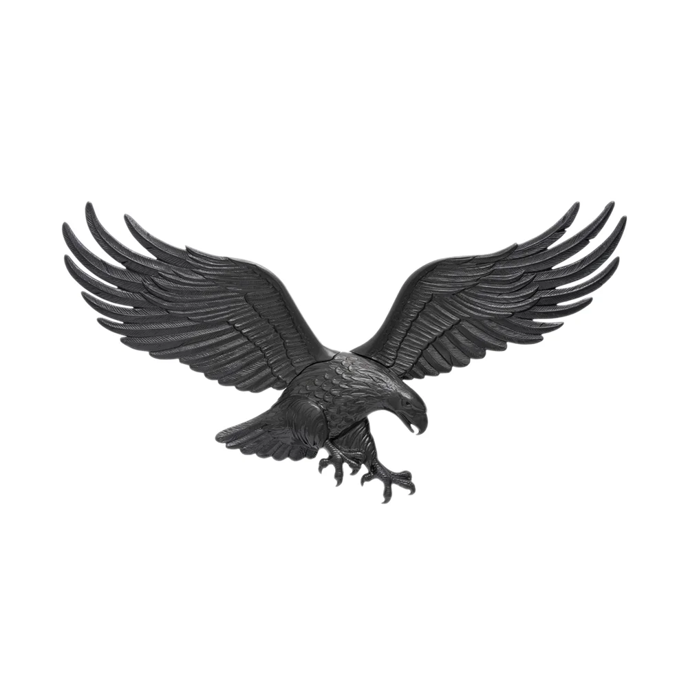 

Whitehall 00735 36 Inch Antique Indoor Outdoor Eagle Wall Hanging Plaque, Black home decor