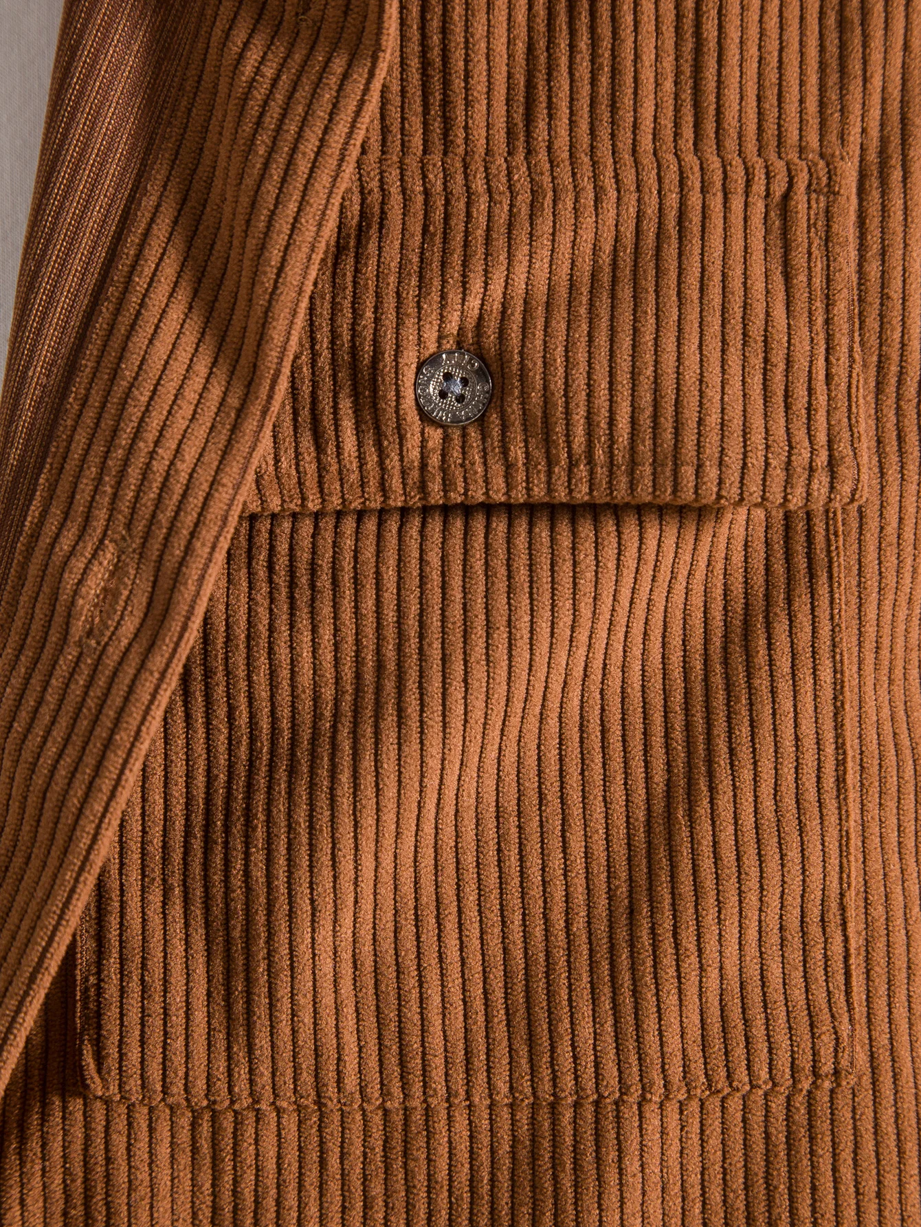 2022 Autumn Winter New Men's Long Sleeve Shirt Cotton Corduroy Coat Men's Dress Button Pocket Casual Double Pocket Design