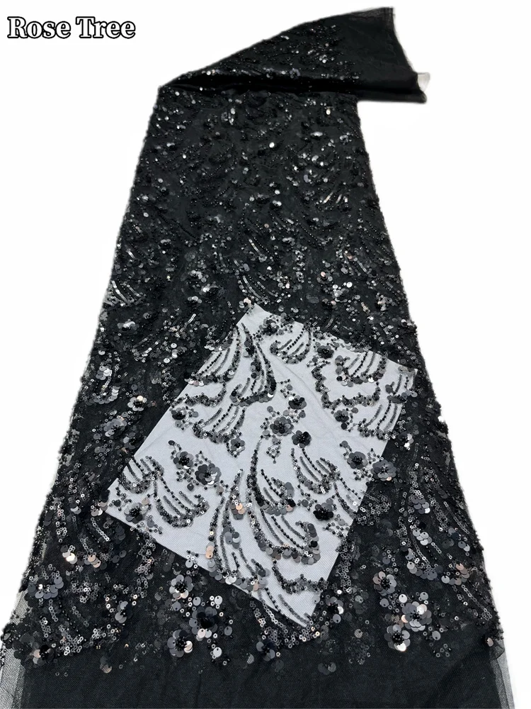 Новейшая африканская кружевная ткань с вышивкой