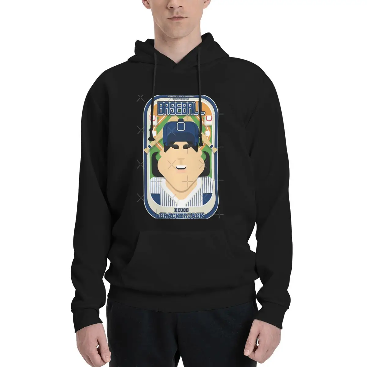 Бейсбольные синие полоски - Deuce Crackerjack толстовки с капюшоном в стиле аниме