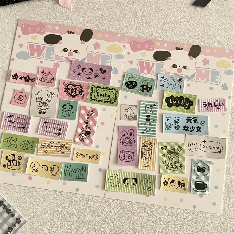 Оригинальные Мультяшные милые наклейки для этикеток около 30 шт. справочная