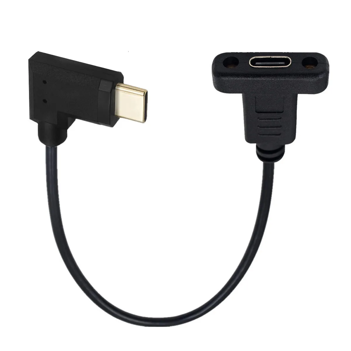 

CYDZ Cable 30cm Left & Right Angled USB-C USB 3.1 Type C Male to Female 90 Degree