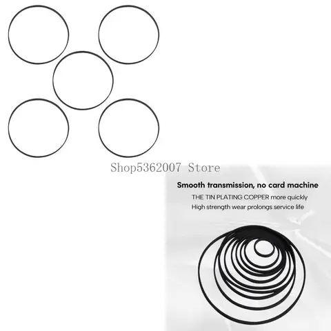 Резиновые ремни для кассетных плееров 2мм 5шт