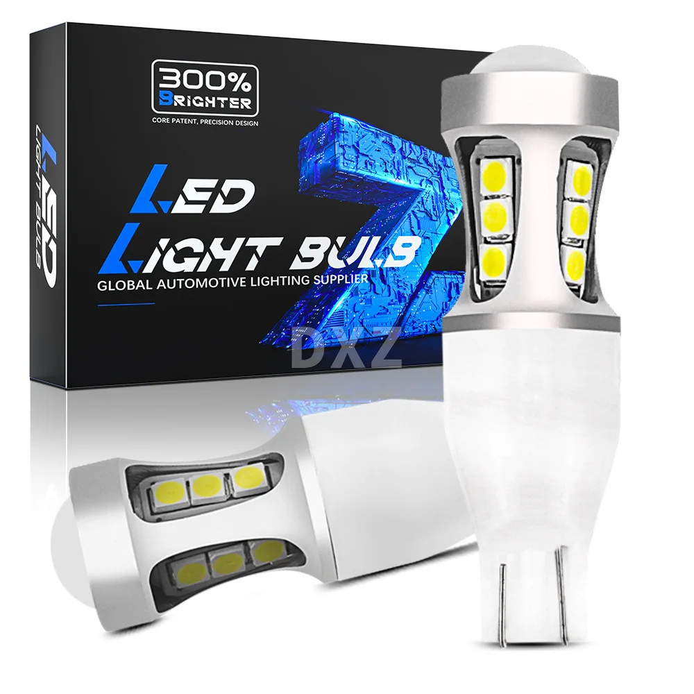 

2Pcs T15 Led Bulb W16W 3030 18SMD Led decoding tail light Lamp 950LM Super Bright Car Reverse Backup Lights 6000K White 12V Auto