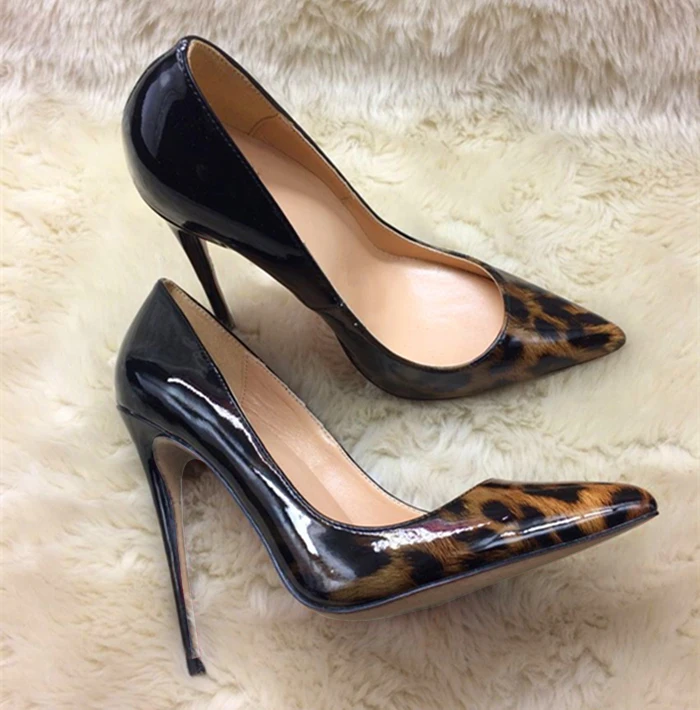 

2022 Black graffiti shoes high heels 12 cm 10 cm 8cm heel sexy pointed light shoes big size 43 party shoes and big size 45