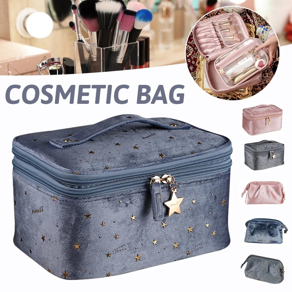 

Handheld Skincare Makeup Bag Nice Style And Comfortable Fabric For Outdoor Cosmetic Bag Travel Storage Bag Organizational Tools