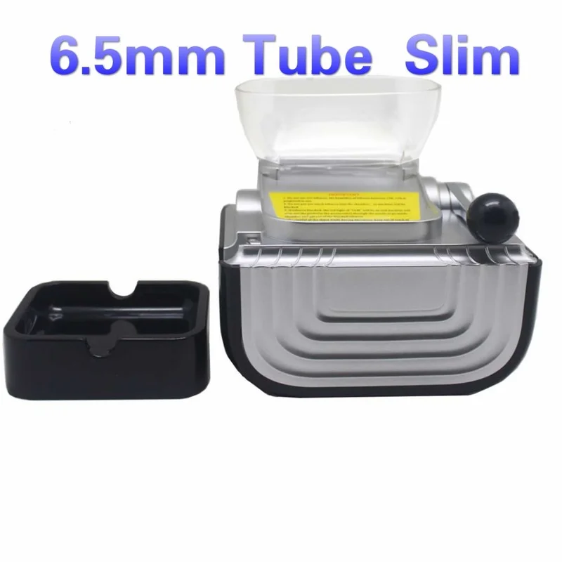 

6.5mm Slim Tube Cigarette Rolling Machine Automatic Electric Machine Smoke Tool Tobacco Accessories Men Gift Lighter Wrapping