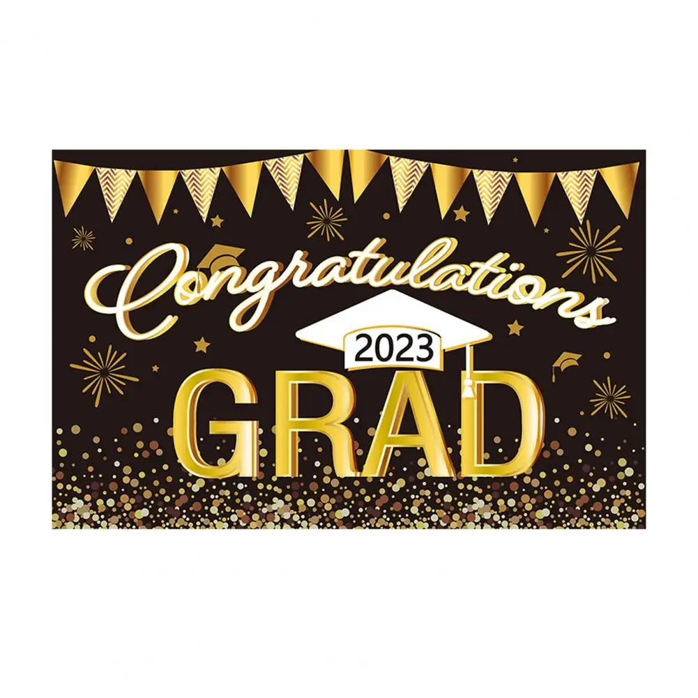

Graduation Cloth Excellent Attractive Polyester 180x110cm 2023 Grad Background Cloth Decoration Home Decor
