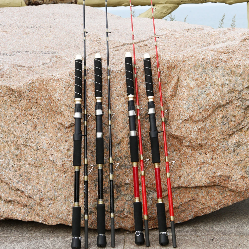 

VOLIN NEW Slow Jigging Fishing Rod 1.65m 1.8m 1.95m 2.1m Super Hard Solid Deep Sea Boat Fishing Rod Lure Weight 100-600 100-700